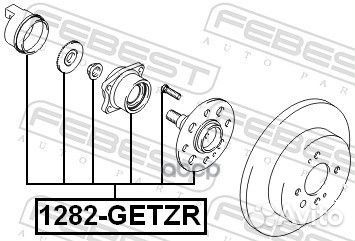Ступица задняя, шт 1282getzr Febest
