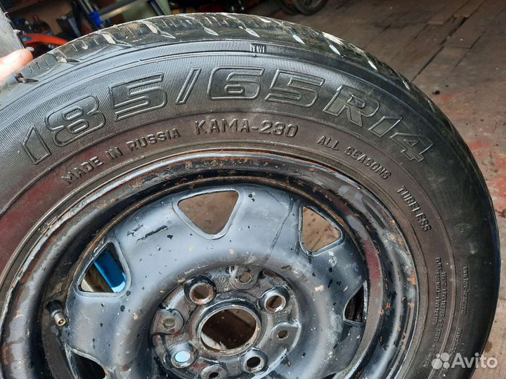 Резина kama 185/65 14r на штамповке