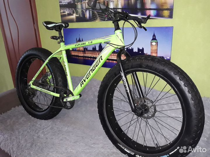 Фетбайк Avenger алюминиевый 21 рама. Shimano