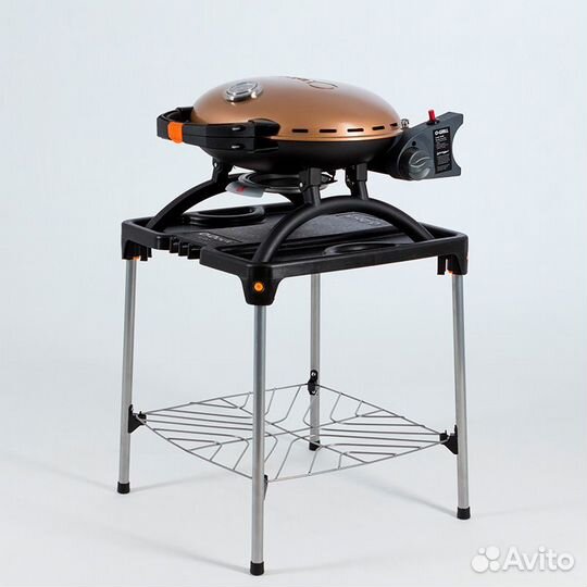 Газовый гриль O-grill 500mт bicolor black-gold + адаптер А