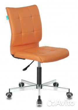 Компьютерное кресло без подлокотников велюр, кожа