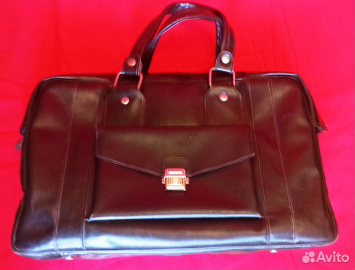 Саквояж/сумка/портфель СССР Нат. кожа