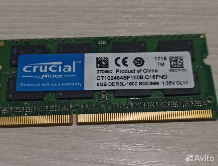 Оперативная память ddr3/3L для ноутбука