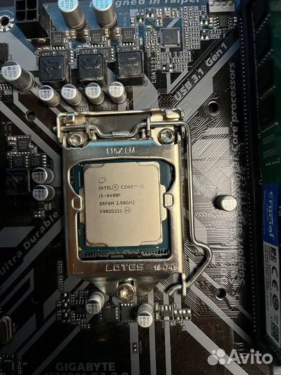Процессор intel core i5 9400f с Материнкой платой