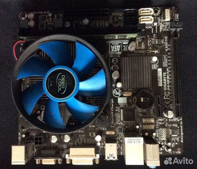 Материнская плата Gigabyte GA-H81M-S2V в комплекте