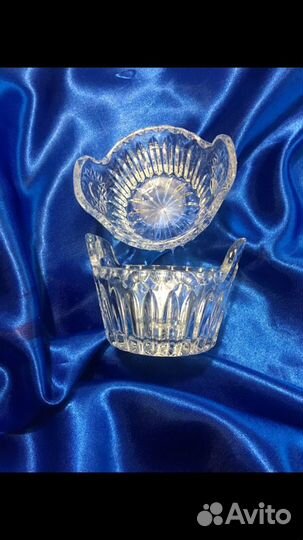 Хрусталь.Салатники Икорница