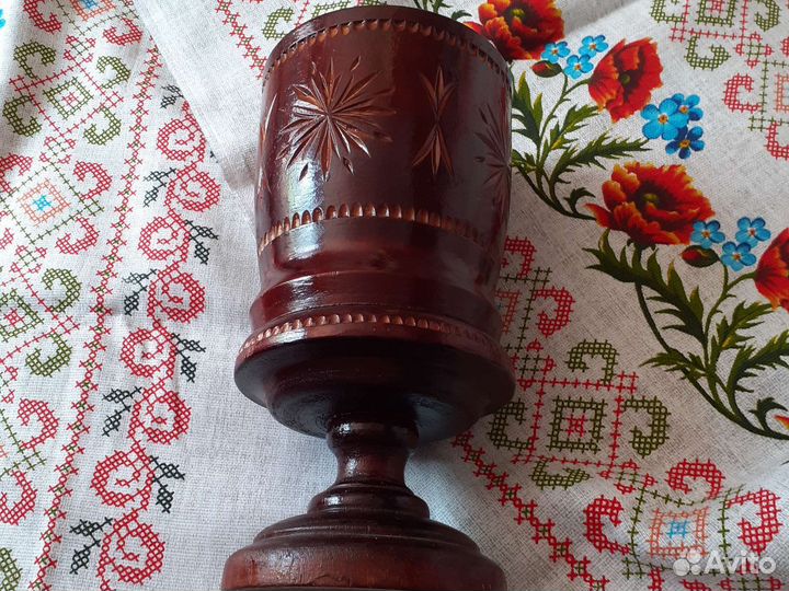 Шкатулка кубок.Дерево.СССР