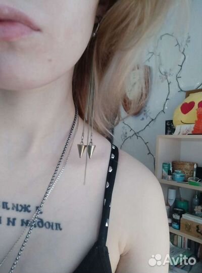 Серьги каффы неформальные
