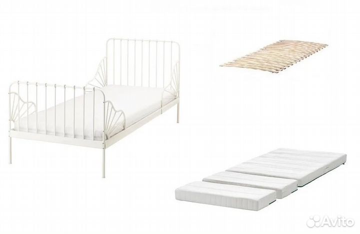Детская кровать IKEA minnen раздвижная