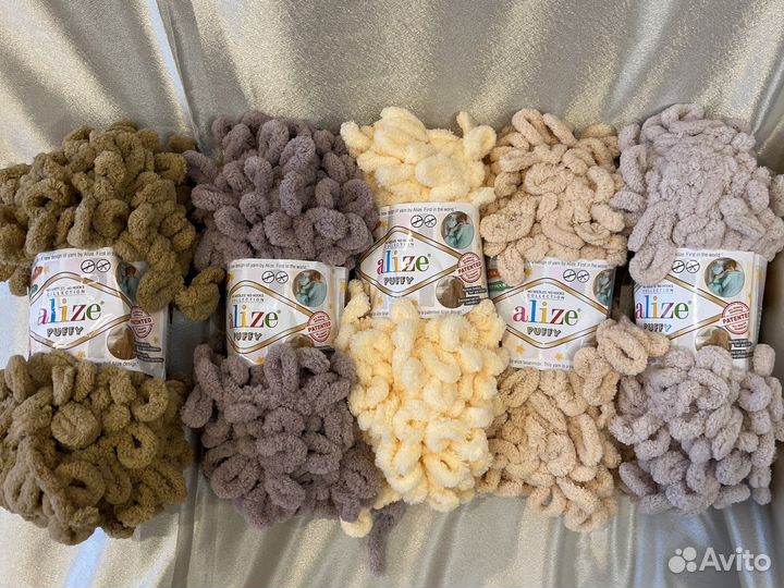 Пряжа alize puffy ализе пуффи файн