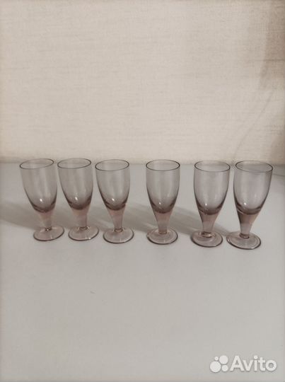 Рюмка на ножке СССР цветное стекло