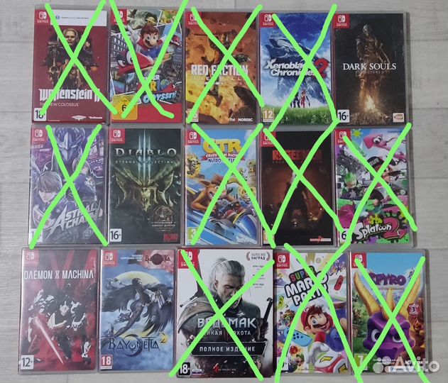 Картриджи nintendo switch
