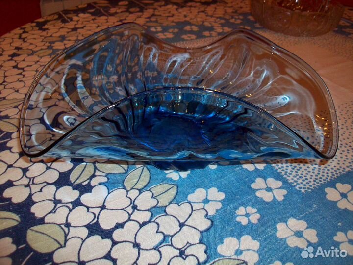 Купоросная фруктовница конфетница Чехословакия