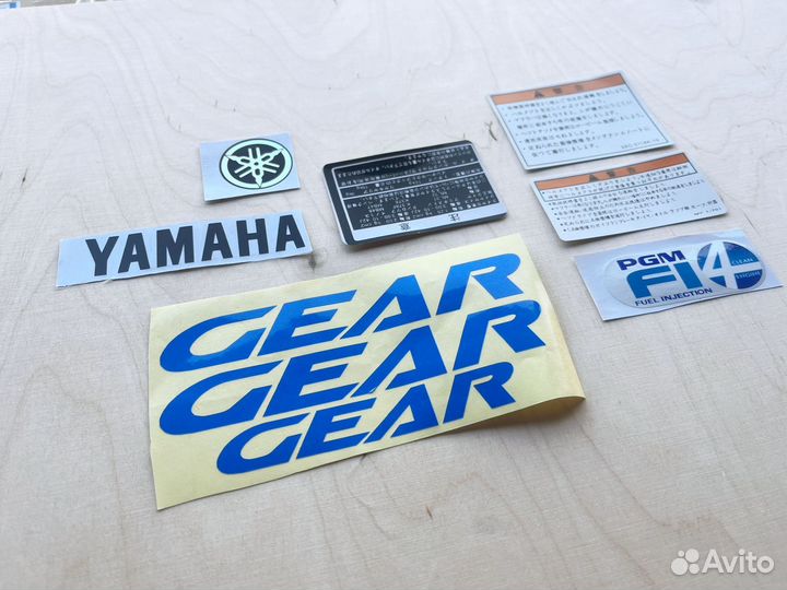 Наклейки yamaha gear 4t ua06j us07j ua08j