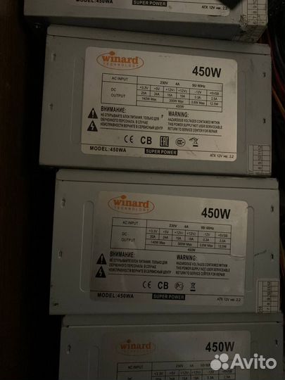 Блоки питания 300-450w для пк