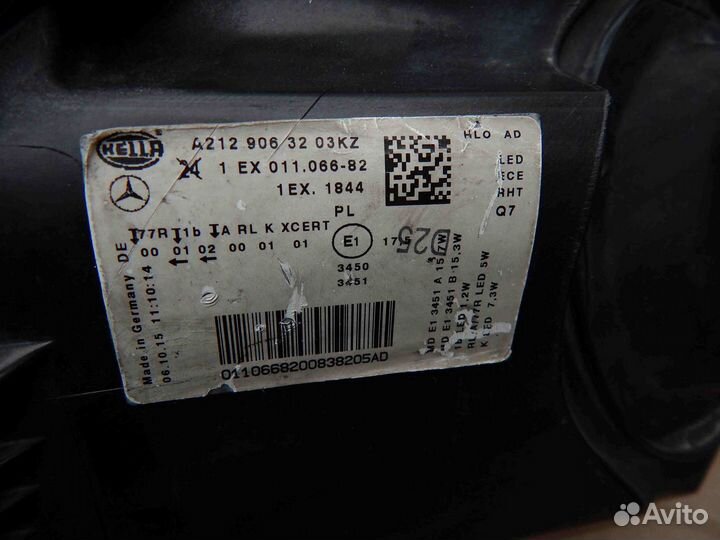 Фара передняя (комплект) Mercedes-Benz E-Class W21