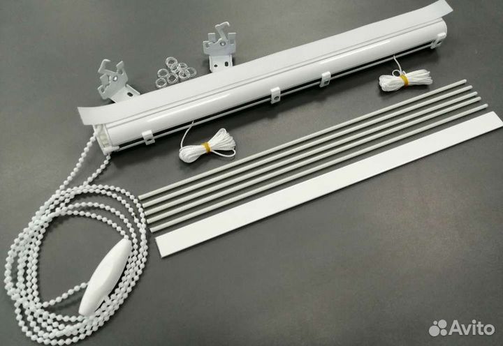 Римская штора с карнизом