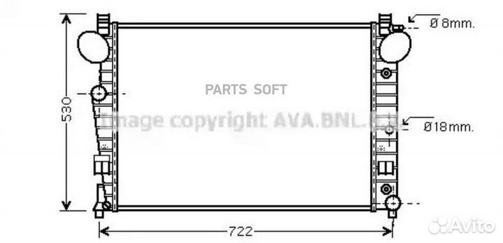 Радиатор охлаждения Мерседес S430 W220