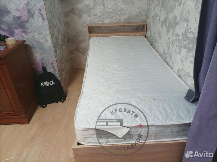 Кровать односпальная с ящиками