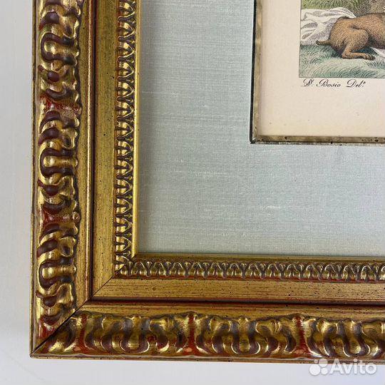 Антикварный эстамп «Сцена N 12. Тепло рук»