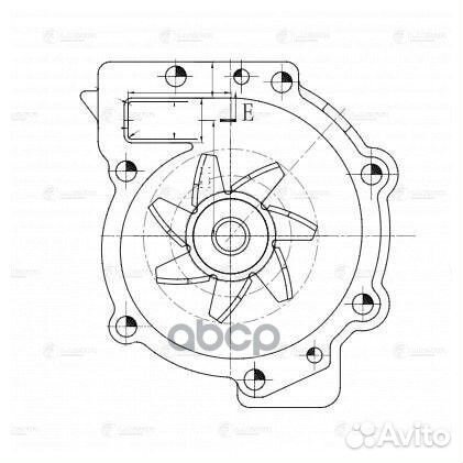 Насос водяной для ам Volvo S60 (10),S80 (98)