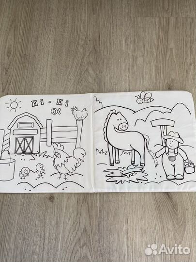 Книжка раскраска многоразовая