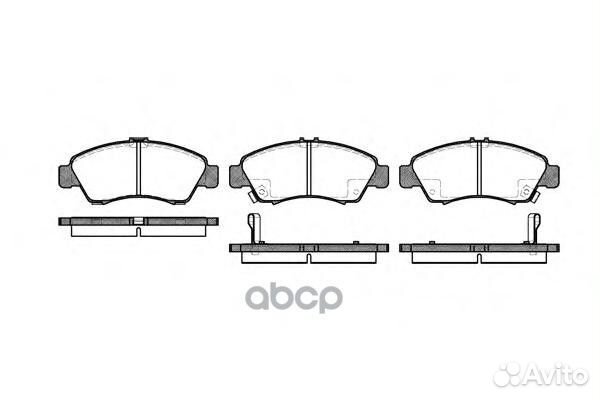 419 02 FDB777572324B колодки дисковые п Hond