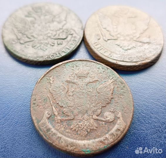 5 копеек 1763 см, 1764см, 1788 спм