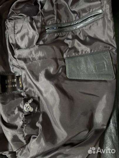 Кожаная куртка мужская 54 56