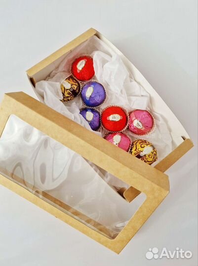 Крафт коробки с окошком