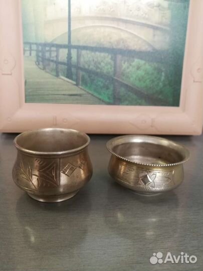 Солонки серебро 84 пр