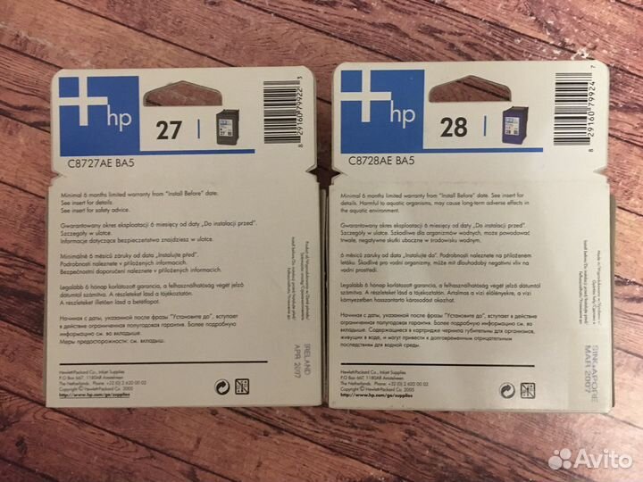 Картриджи hp