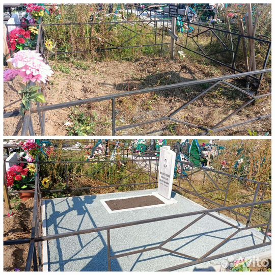 Изготовление памятников, оградок, облагораживание