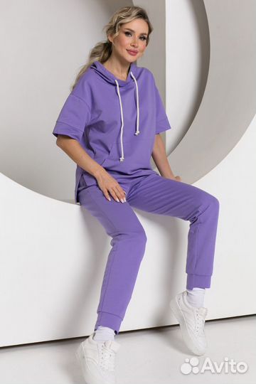 Спортивный хлопковый костюм 44, 46 размеры