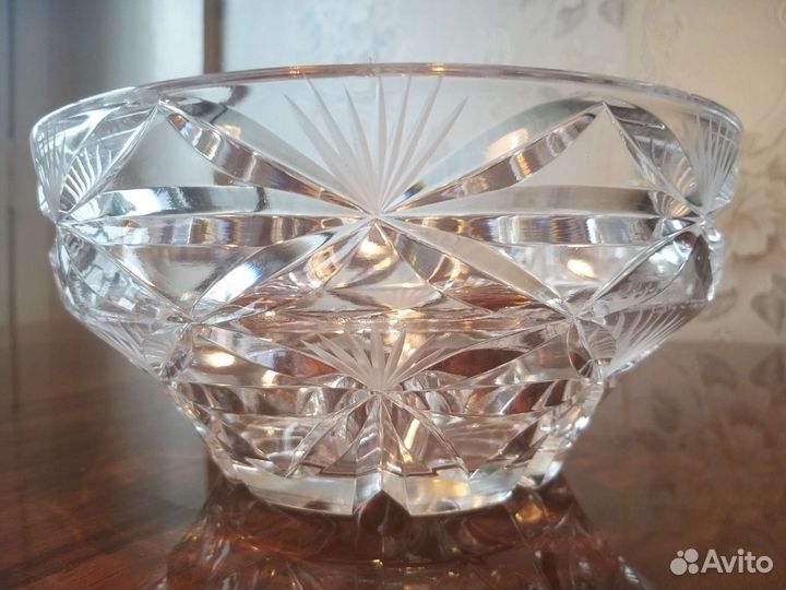 Ваза для фруктов хрусталь