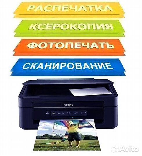 Распечатка,ксерокс,скан