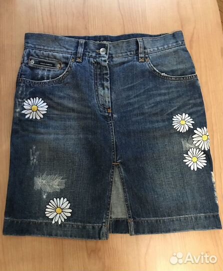 Оригинал Dolce Gabbana джинсовая юбка