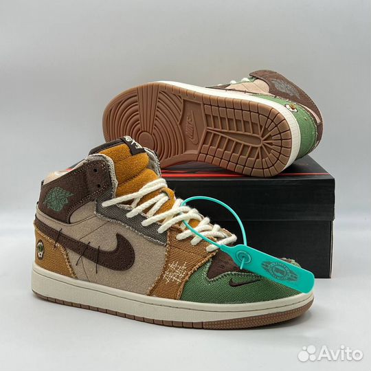 Кроссовки nike air jordan 1 low voodoo