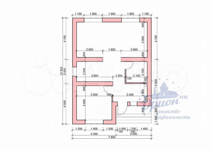 Коттедж 124 м² на участке 5 сот.