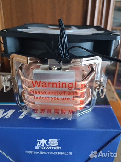 Кулера новые Снеговик/Snowman m-t4 с подсветкой