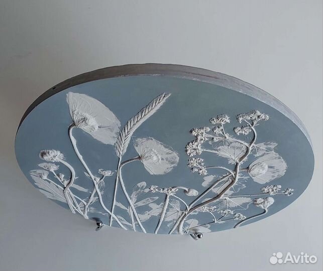 Панно круглое гипс веджвуд