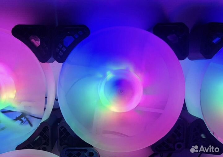 Корпусные вентиляторы 120мм - неонуар