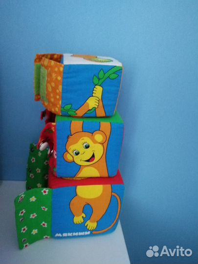 Кубики мягкие пирамидка