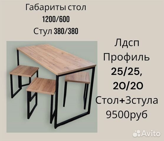 Столы и стулья для кафе объявление продам