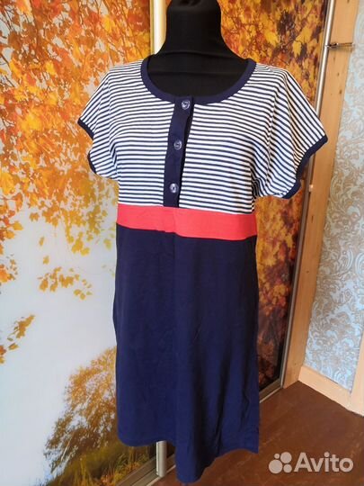 Платье повседневное халат 48 50