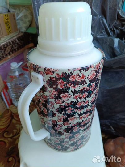 Термос СССР алюминиевый комбайнера, тракториста