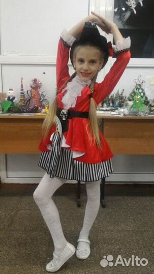Прокат новогодний костюм Пиратка(Дисней) 5-8 л