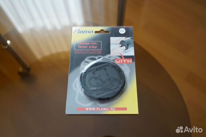 Крышка для объектива Flama 72мм. Новая
