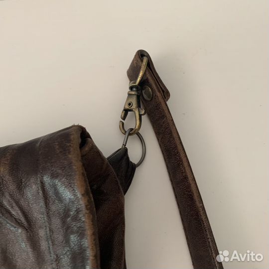 Кожаная сумка женская коричневая ручная работа