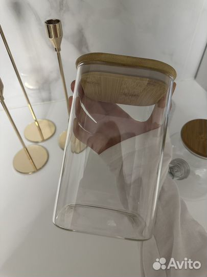 Банка для сыпучих стекло